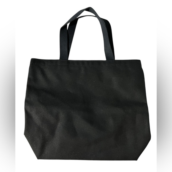 Anna Sui x Target Black Canvas Tote Bag w/Vibrant Purple Lining, Limited Edition - Picture 7 of 15